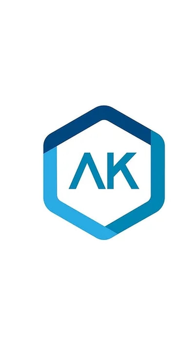 1920x1080px, 1080P free download | Ak Name, Blue Hexagon Shaped, logo