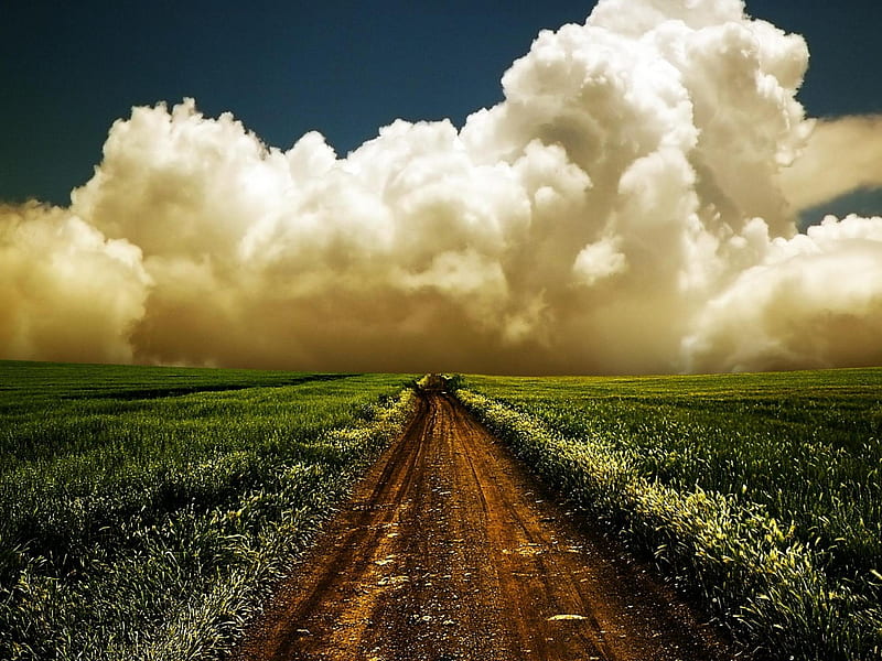 path in the sky-world beautiful scenery, HD wallpaper