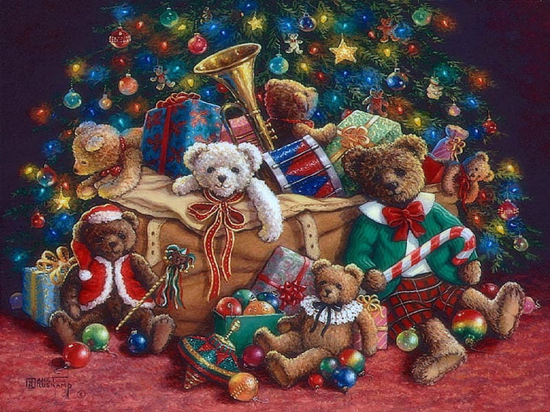 HD christmas - teddy bear wallpapers | Peakpx