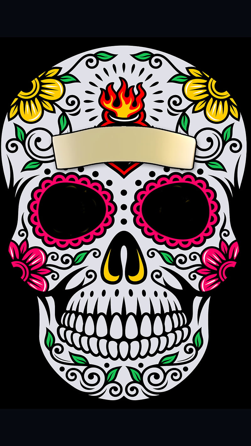 Day of the Dead, skull, HD phone wallpaper