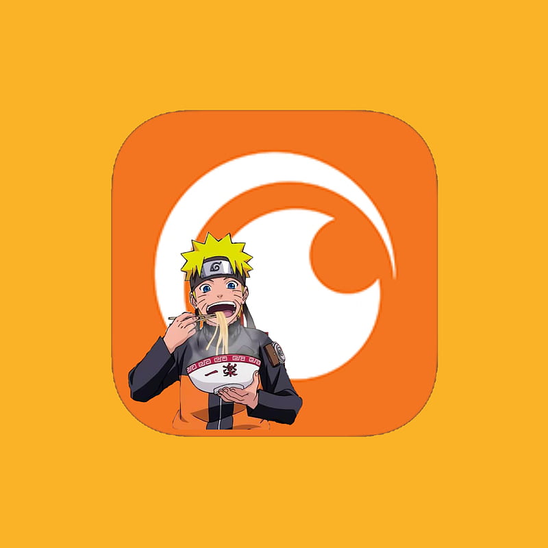Crunchyroll app icon, anime, app icon, HD phone wallpaper