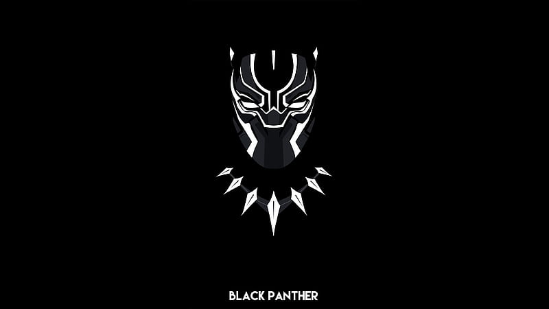 Black Panther Minimal , black-panther, minimalism, artwork, artist, artstation, superheroes, HD wallpaper