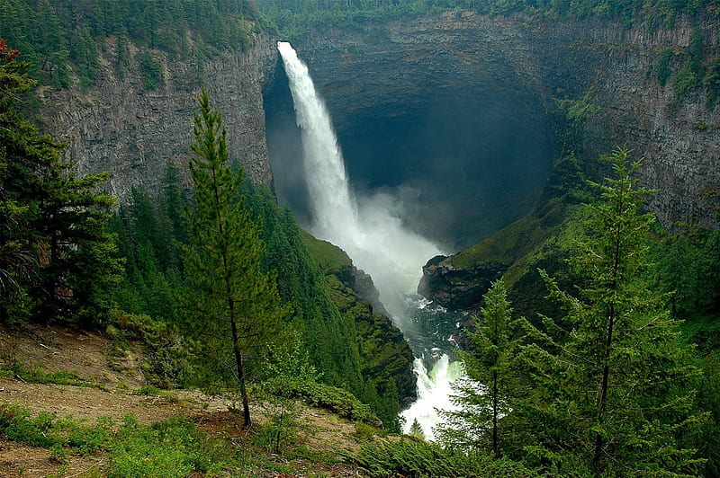 Helmcken Falls - Canada, Waterfalls, Canada, Helmcken Falls, North America, British Columbia, HD wallpaper