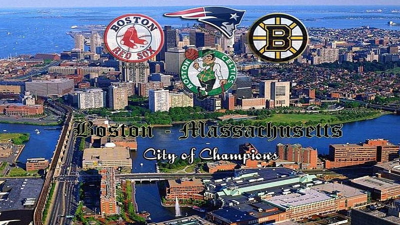 City of Champions, boston, boston harbor, bruins, massachusetts, red sox,  back bay, HD wallpaper