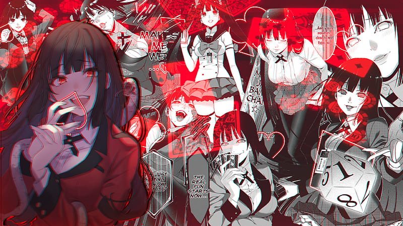 Anime, Kakegurui, Yumeko Jabami, HD wallpaper