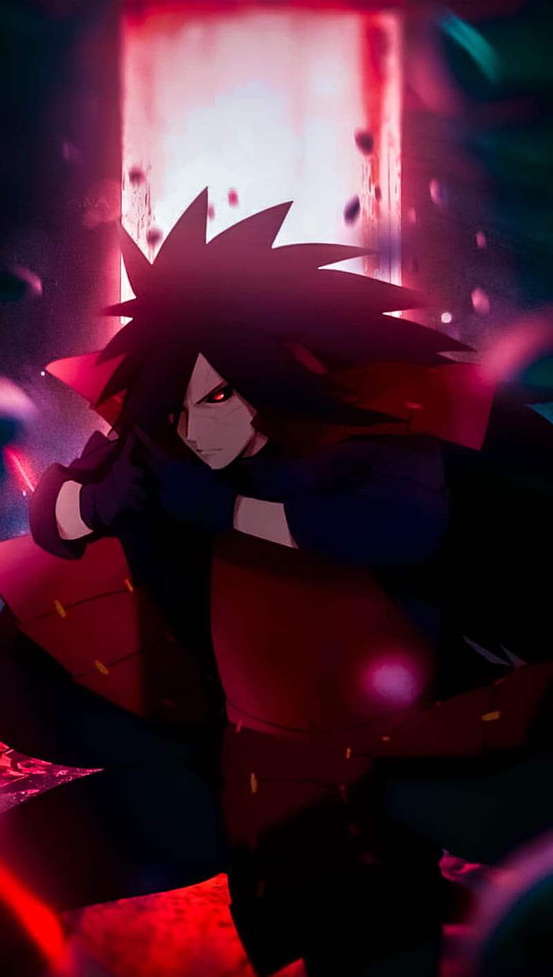 Madara uchiha, red, magenta, HD phone wallpaper