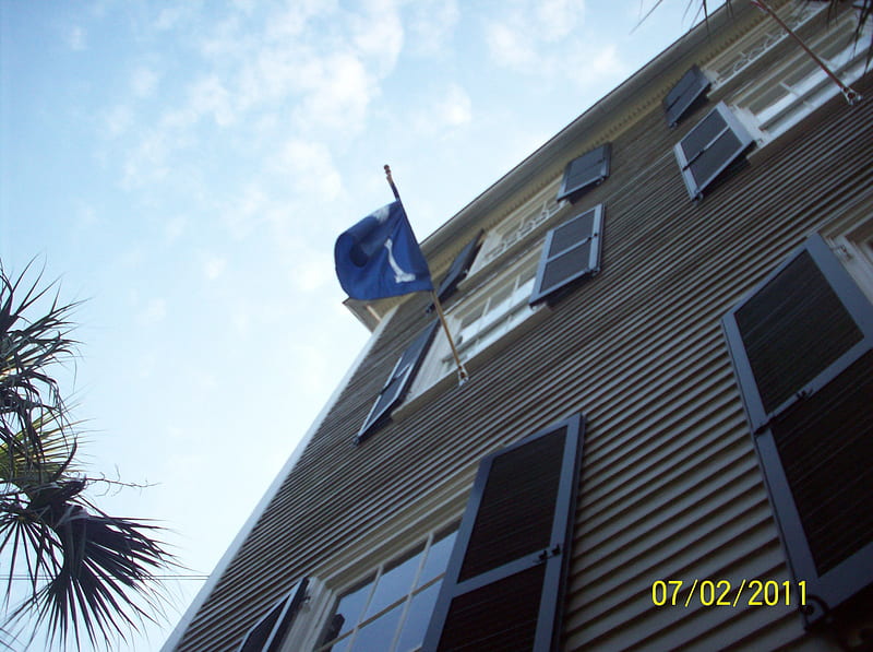 Charleston, SC, house, state, charleston, flag, HD wallpaper