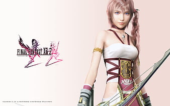 Wallpaper Lightning, Final Fantasy XIII-2, Sword, Armor, Beautiful