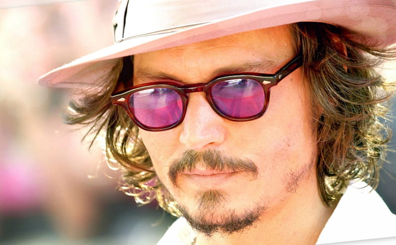 Johnny Depp Movie Glasses Man White Pink Actor Hd Wallpaper Peakpx 