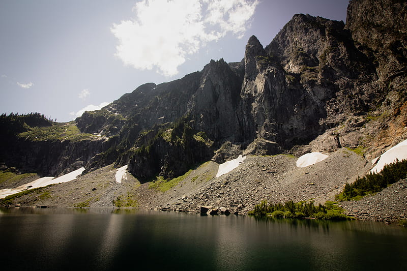brown mountain range, HD wallpaper