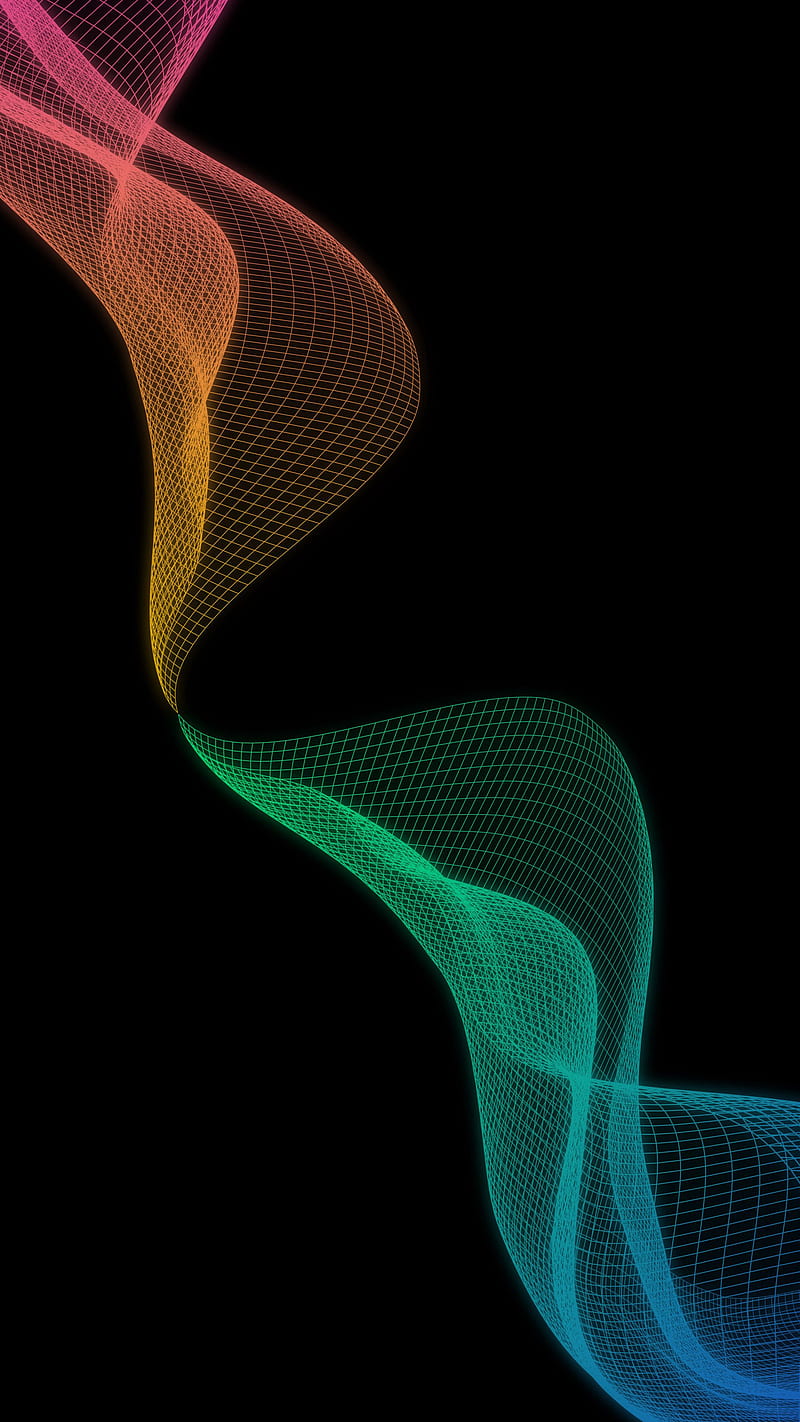 mesh, spiral, gradient, HD phone wallpaper