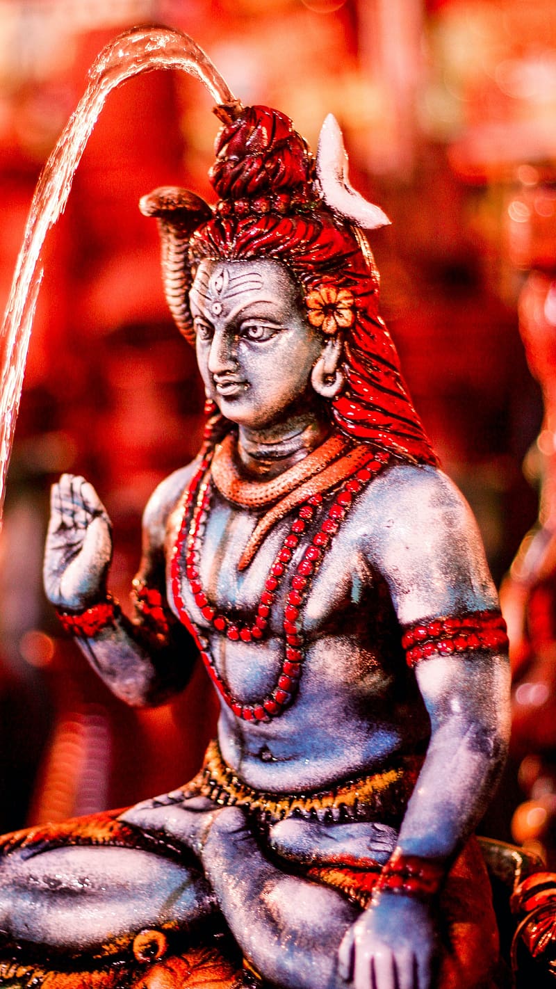 Lord Shiva With Blur Background, lord shiva, mahadev, god, statue, HD phone  wallpaper | Peakpx