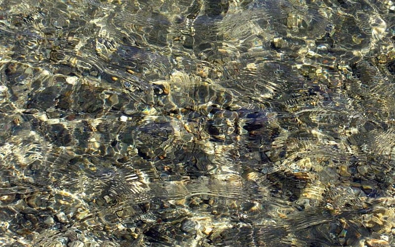 Rocky River bottom on Sunday, graphy, water river, abstract, HD wallpaper