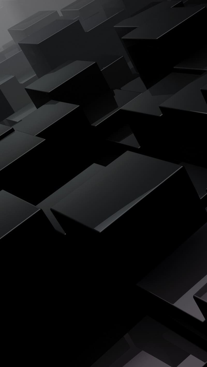Black, dark, solid color, HD phone wallpaper