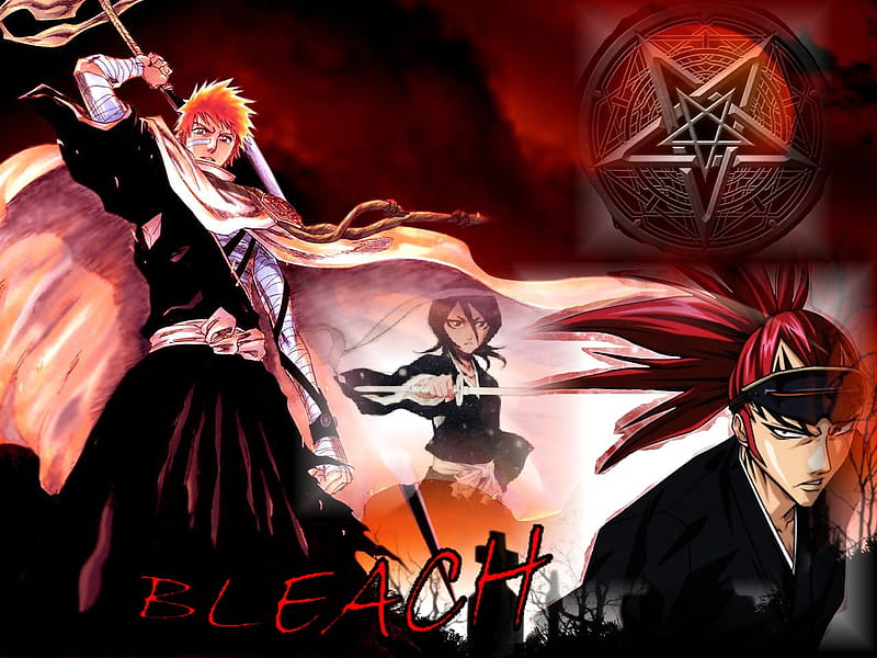 Soul Reapers Bleach Ichigo Renji Rukia Hd Wallpaper Peakpx