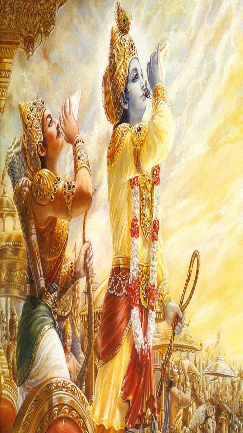 Krishna, arjun, govind, kanha, lord krishna, madhav, mahabharat,  muralidhar, HD phone wallpaper | Peakpx