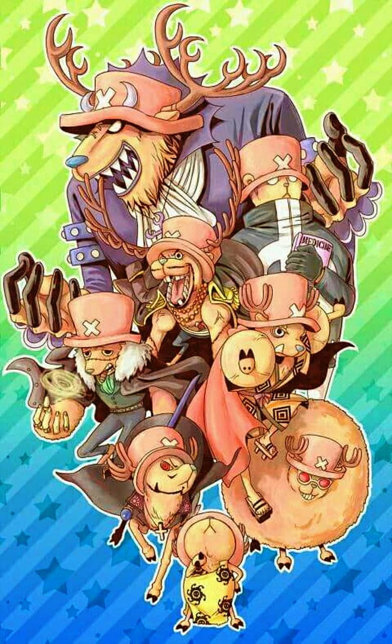 Download One Piece Phone Chopper And Monster Point Wallpaper