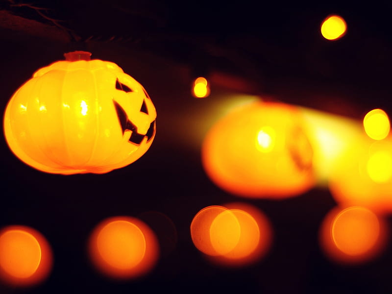 halloween lights-Happy Halloween, HD wallpaper