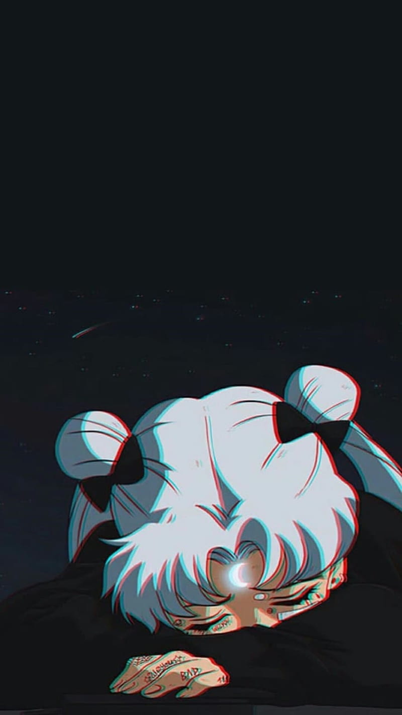 Wallpaper anime sad girl