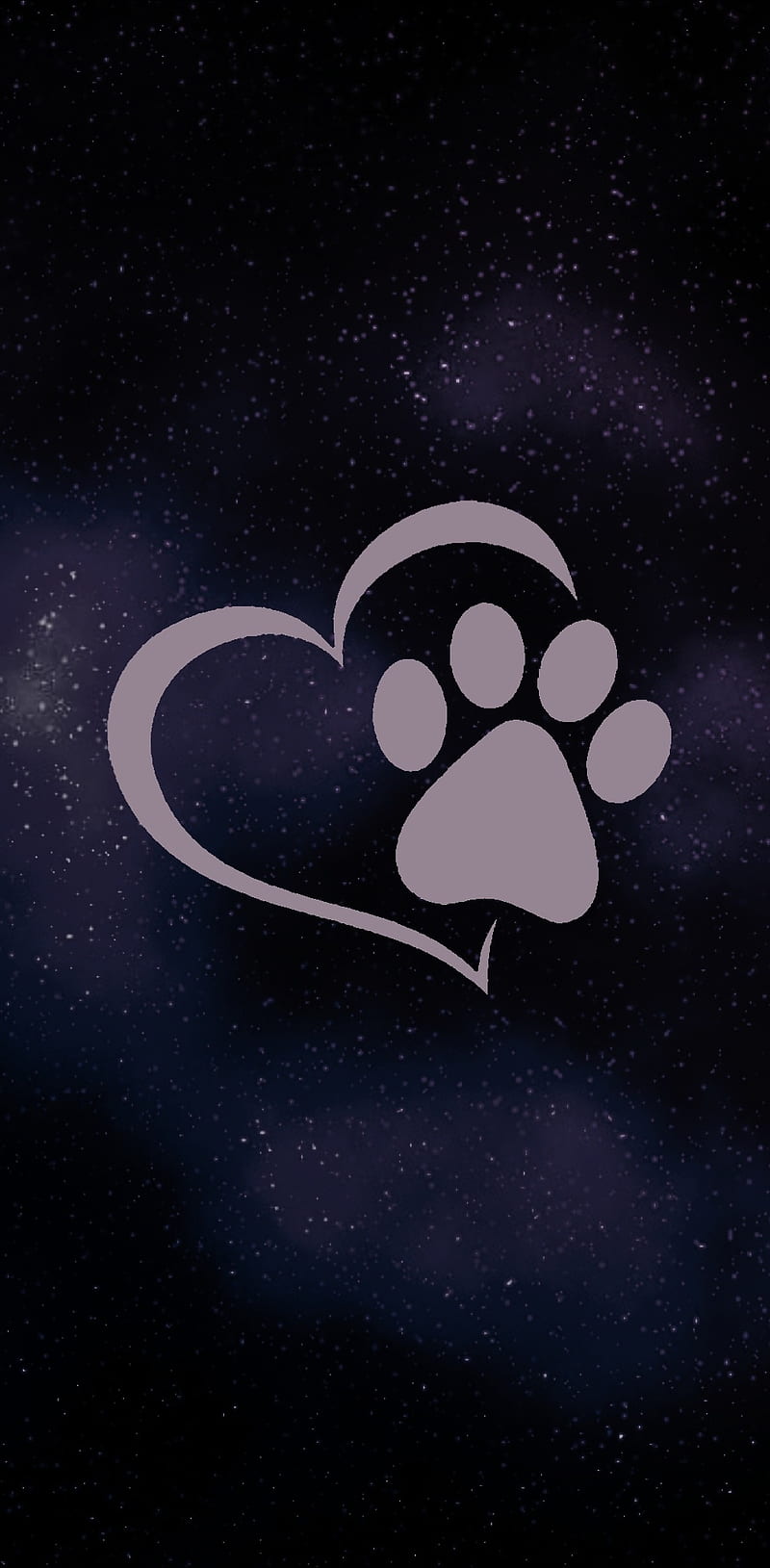 Dog paw 10, dog, heart, paw, HD phone wallpaper