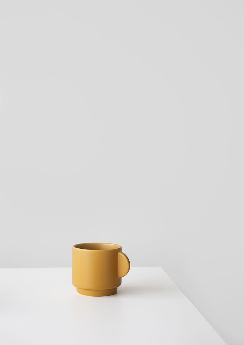 White Ceramic Mug on White Table, HD phone wallpaper