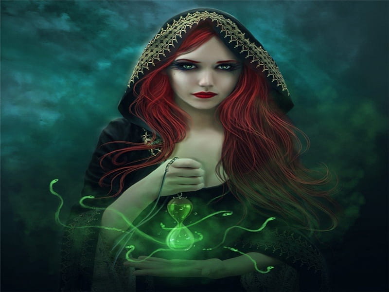 MAGIC POTION, female, fantasy, magic, potion, HD wallpaper