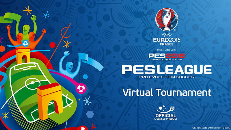 Euro 2016 Virtual PES Tournament, pes-2016, soccer, football, games, HD wallpaper