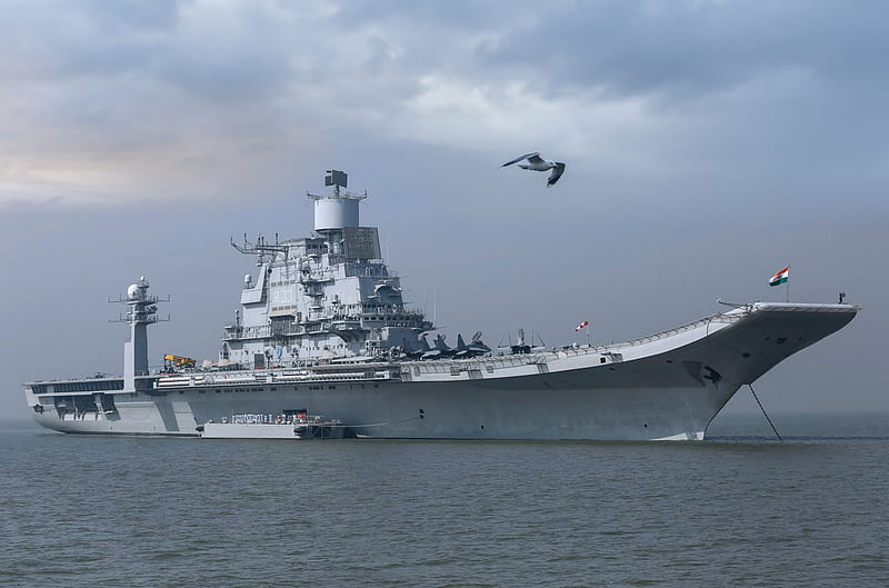 Warships, INS Vikramaditya (R33), Aircraft Carrier, Warship, HD wallpaper