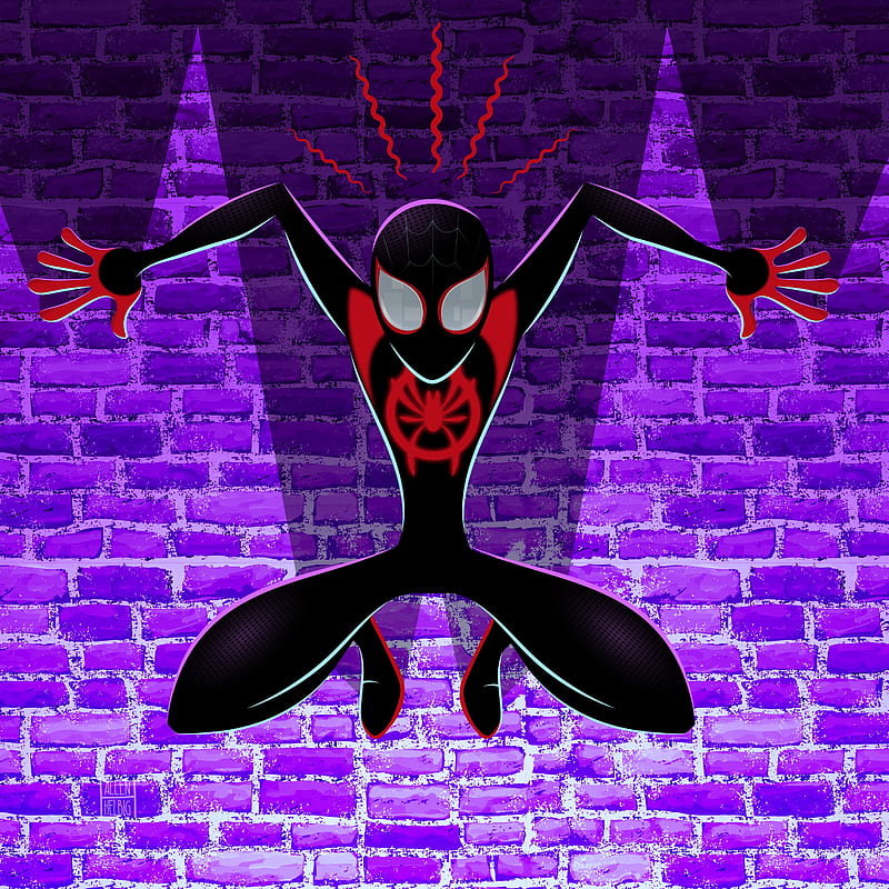 Spiderman Miles Morales Digital Artworks, spiderman-into-the-spider-verse, spiderman, superheroes, artwork, artist, digital-art, HD phone wallpaper