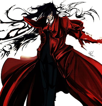 Download Captivating Hellsing Anime Character In Action Wallpaper