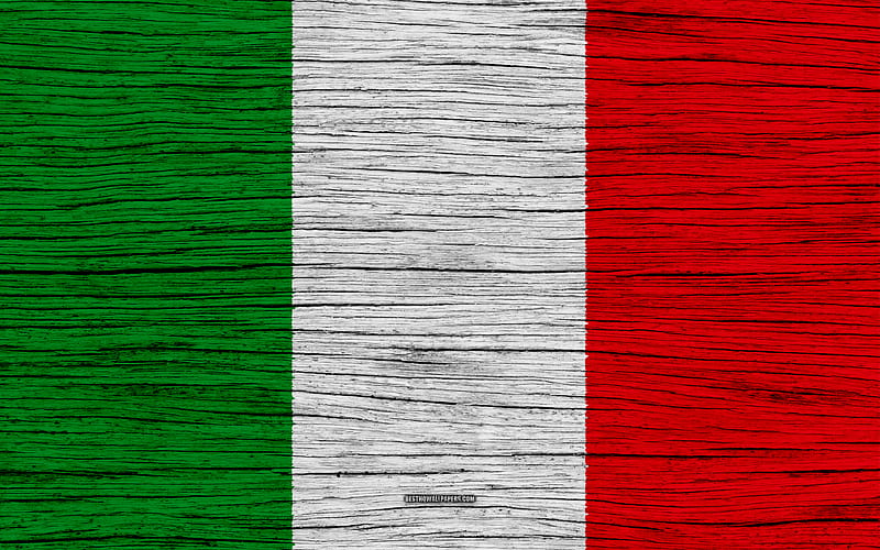 Flag of Italy Europe, wooden texture, Italian flag, national symbols, Italy flag, art, Italy, HD wallpaper