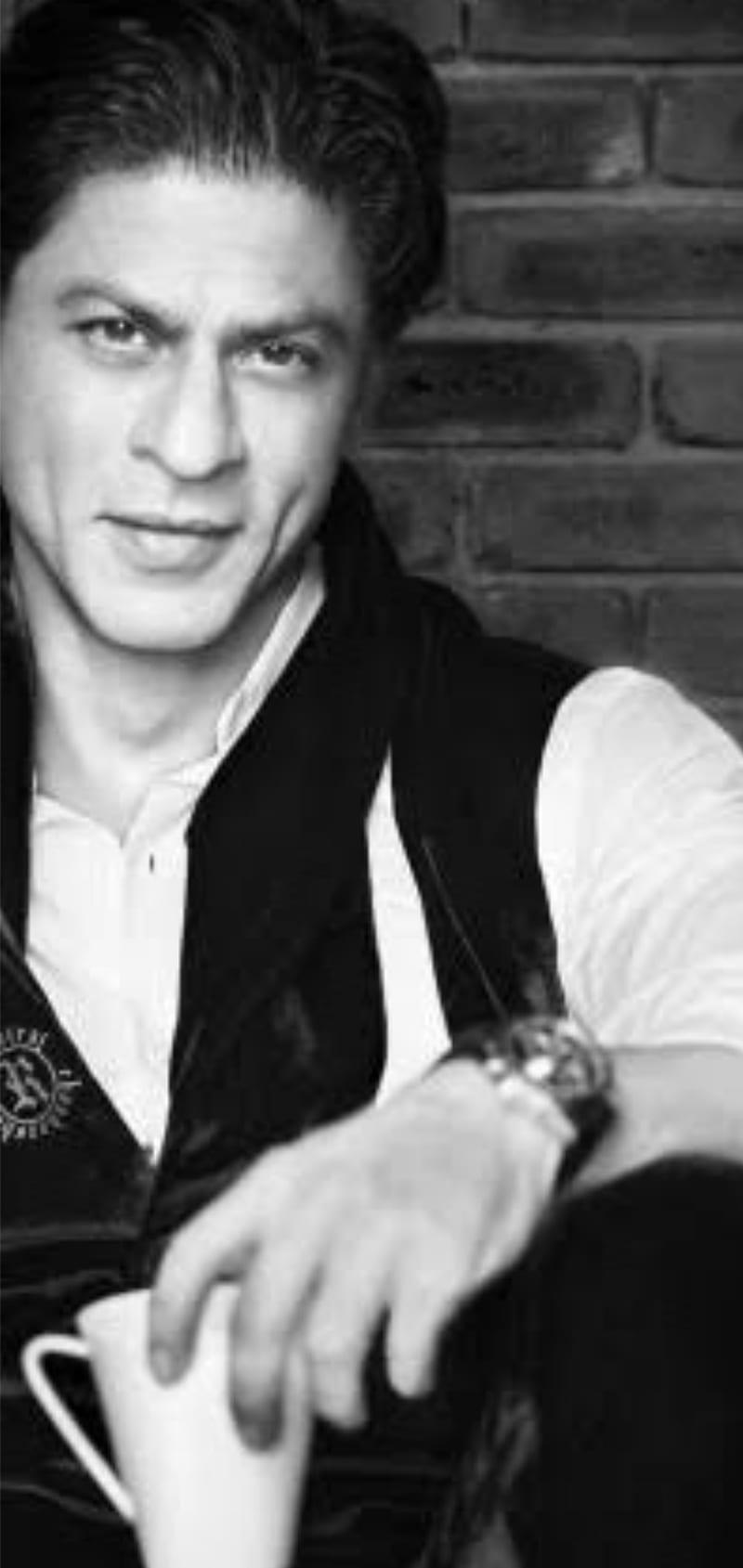 Shahrukh Khan, badshah, black and white, bnw, bollywood, king khan, srk, HD phone wallpaper