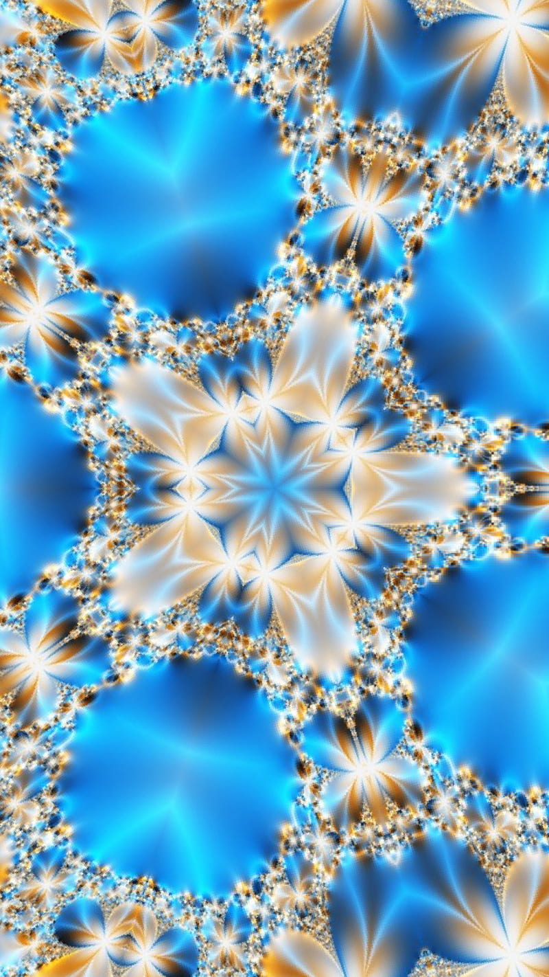 Snowflake, abstract, colorful, desenho, fractal, kaleidoscope, shapes, HD phone wallpaper