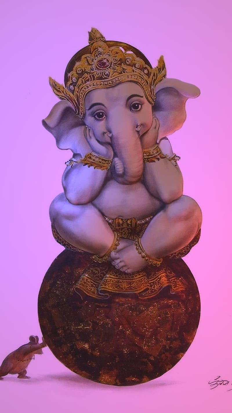 Jay Shri Ganesh, bappa, lord, god, HD phone wallpaper