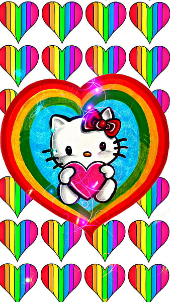 happy valentine wallpaper hello kitty