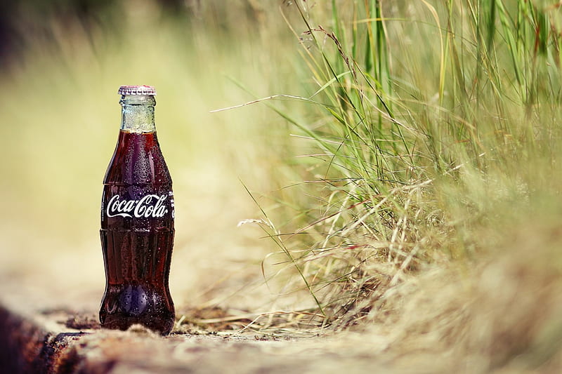 Slake your thirst, cola, graphy, macro, coca-cola, drink, HD wallpaper