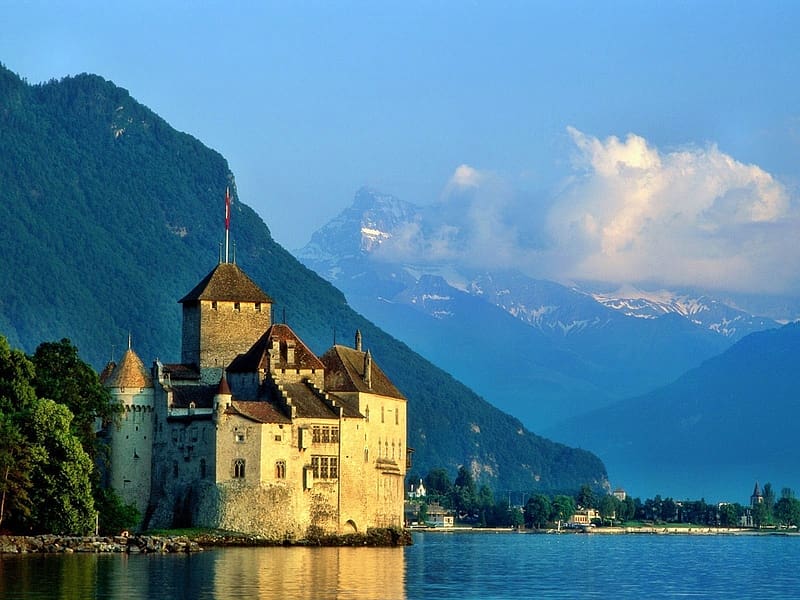 Castles, Switzerland, , Veytaux, Château De Chillon, HD wallpaper
