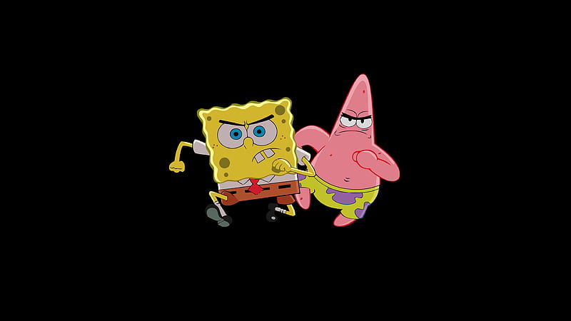 Patrick Star And Spongebob, patrick-star, cartoons, spongebob, HD wallpaper