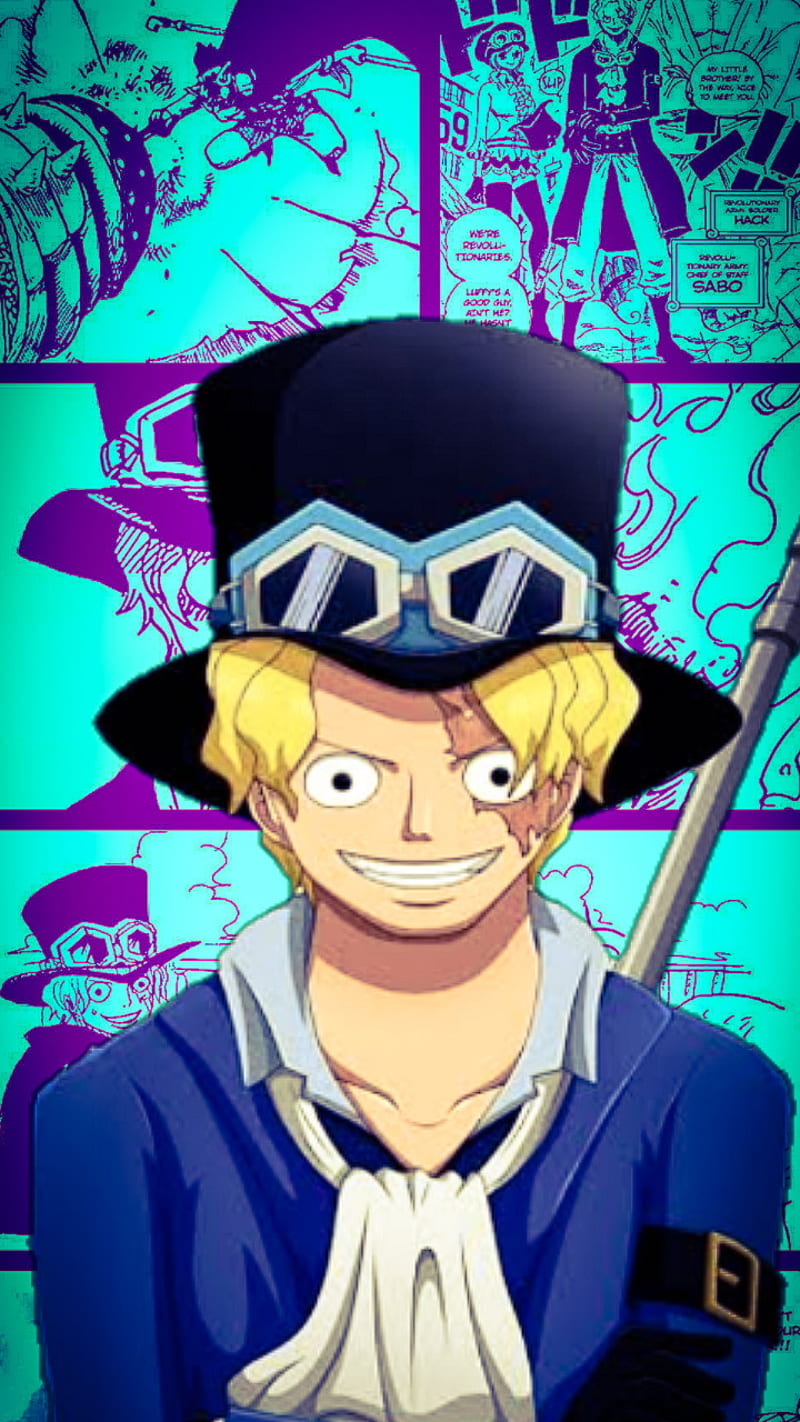 Sabo from one piece without hat and with wavy grey hair in anime style on  Craiyon