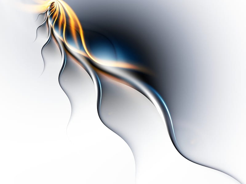 White-Gold, fire, move, wave, HD wallpaper | Peakpx