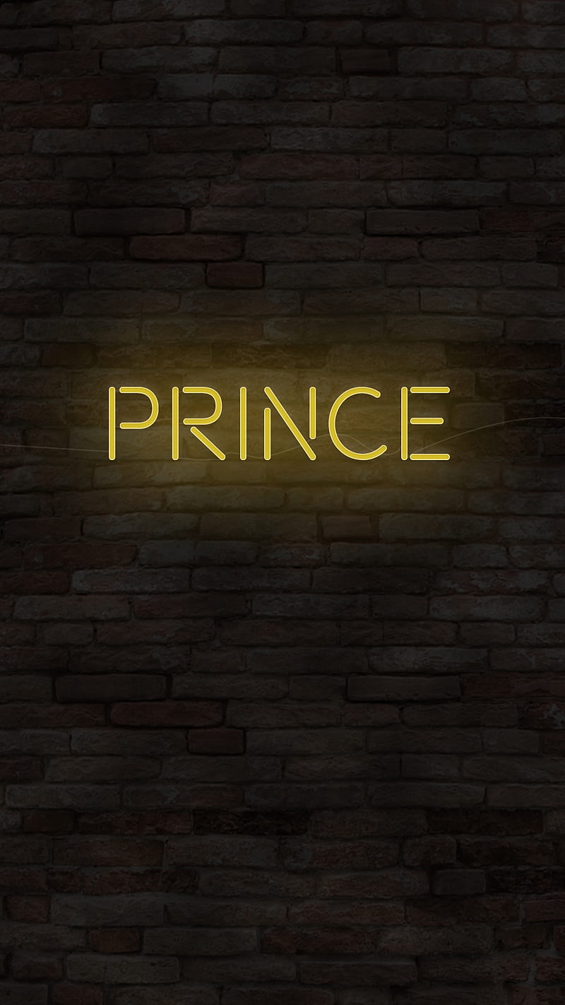 Neon Light, glow, name, prince, HD phone wallpaper