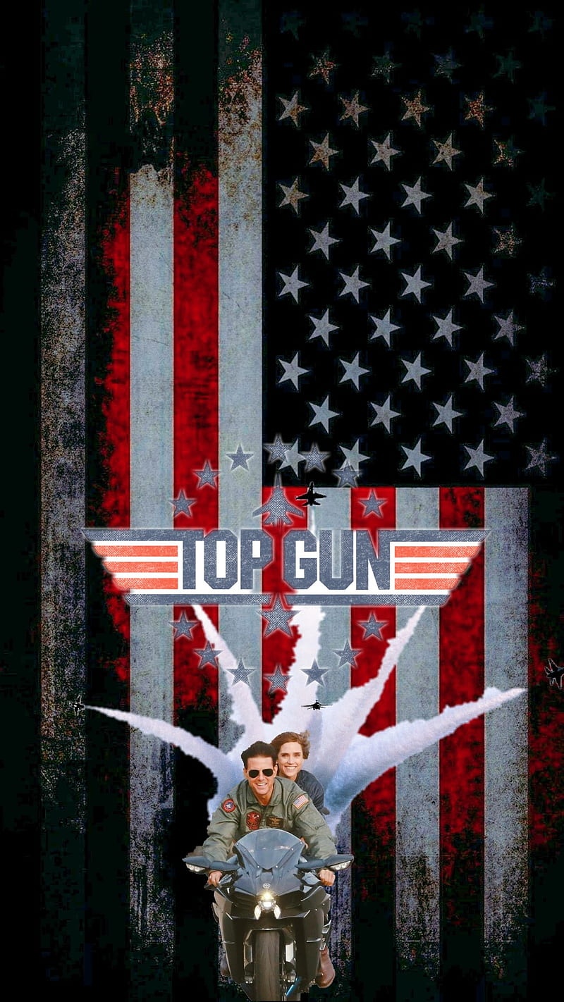 Top Gun, air force, america, army, cool, fighter plane, maverick, tom cruise, HD phone wallpaper