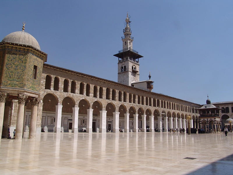 Umayyad Mosque - Omajaden Moschee, mosque, andalusia, emirate of cordoba, umayyad mosque, umayyad, HD wallpaper
