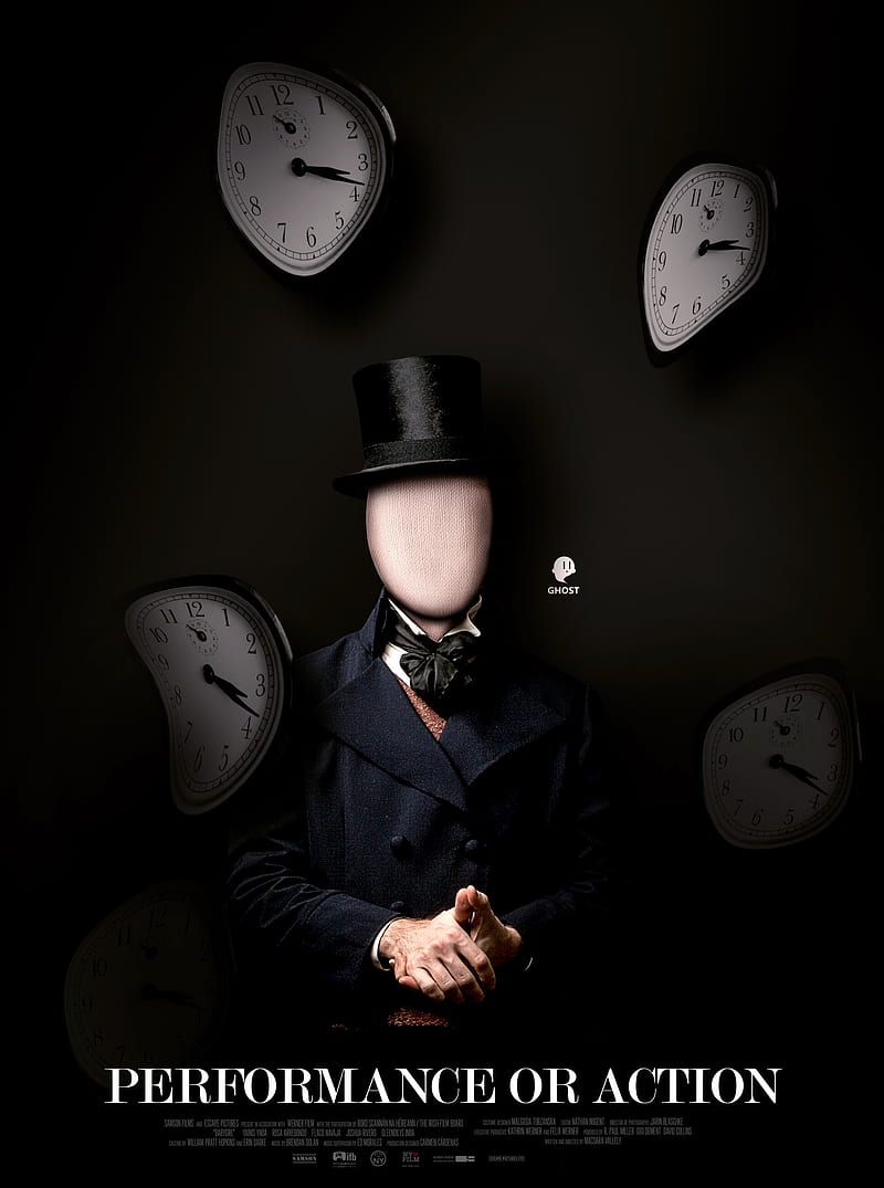 Man with No Name, clocks, hat, HD phone wallpaper
