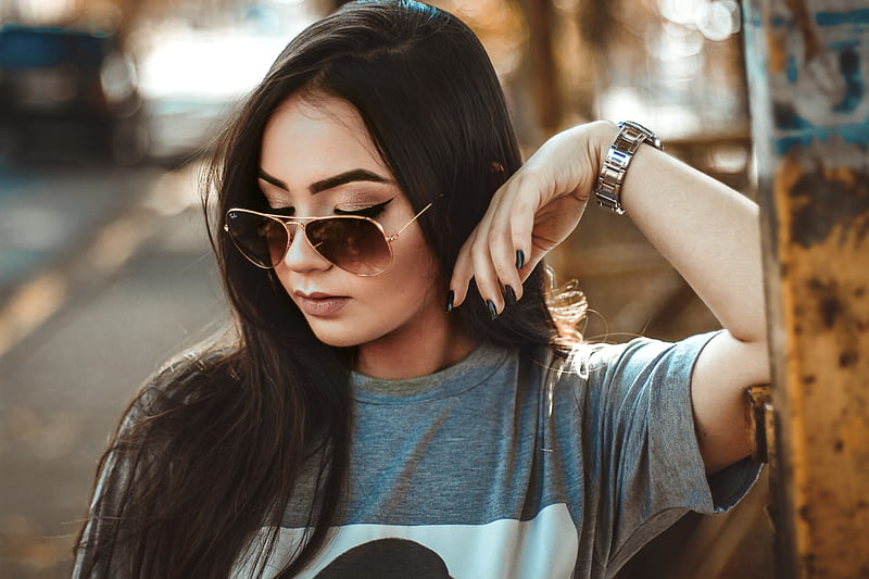 Fashion, model, sunglasses, wrist watch, woman, Girls, HD wallpaper | Peakpx