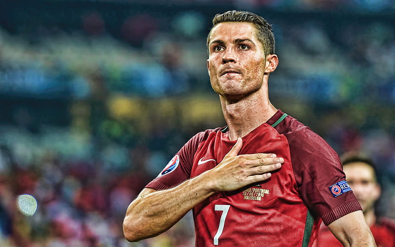 Cristiano Ronaldo, R, Portugal National Team, soccer, CR7, striker, Portuguese football team, Cristiano Ronaldo R, HD wallpaper