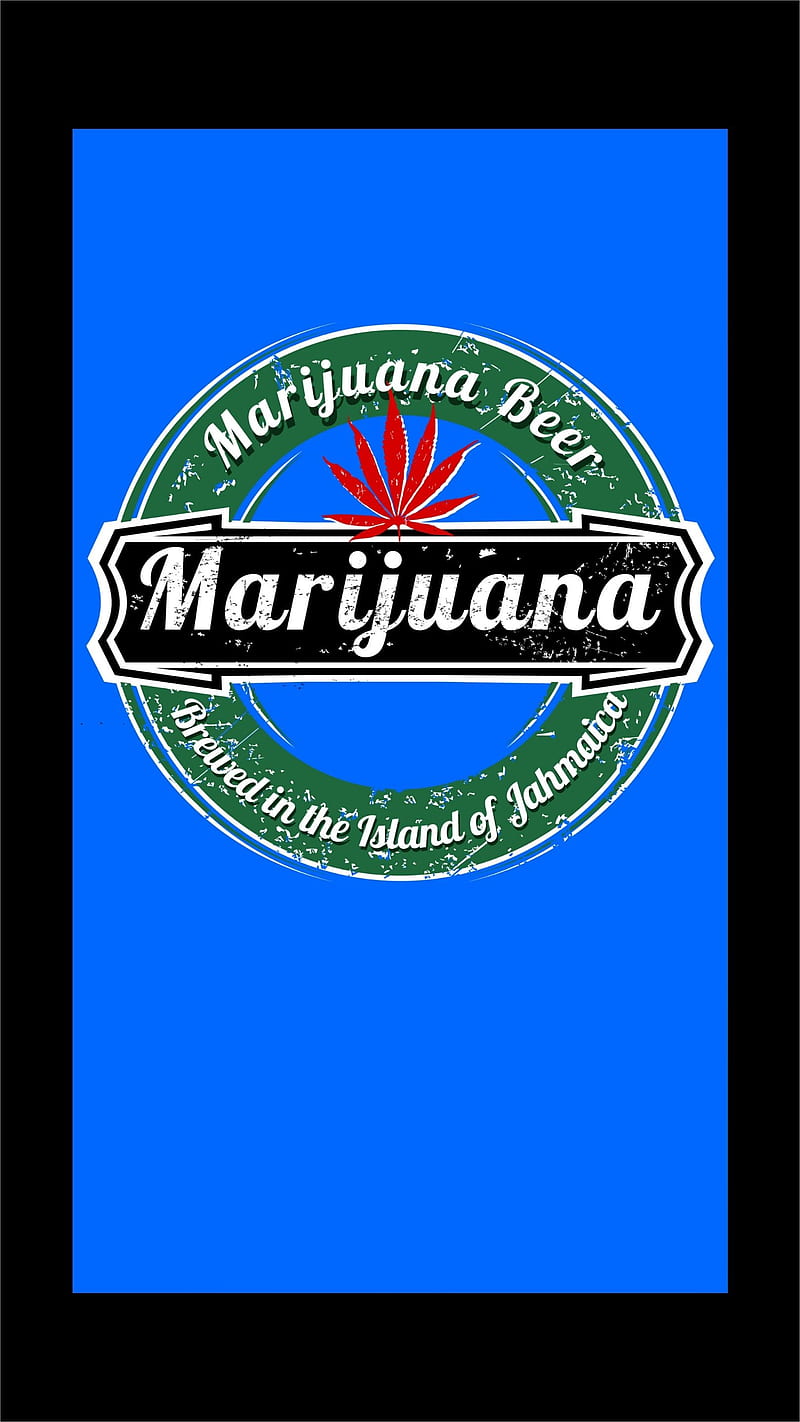 MARIJUANA BEER, beer, bud, kush, marijuana, smoke, HD phone wallpaper