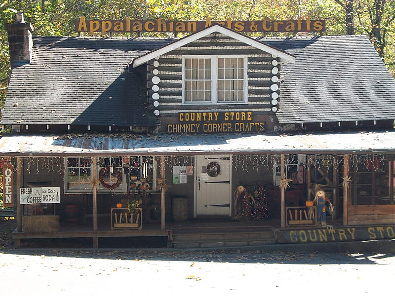 old appalachian store, building, buiding, HD wallpaper
