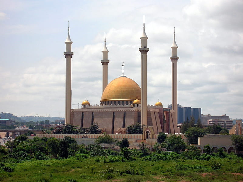Building, Mosque, Religious, Abuja National Mosque, Mosques, HD wallpaper