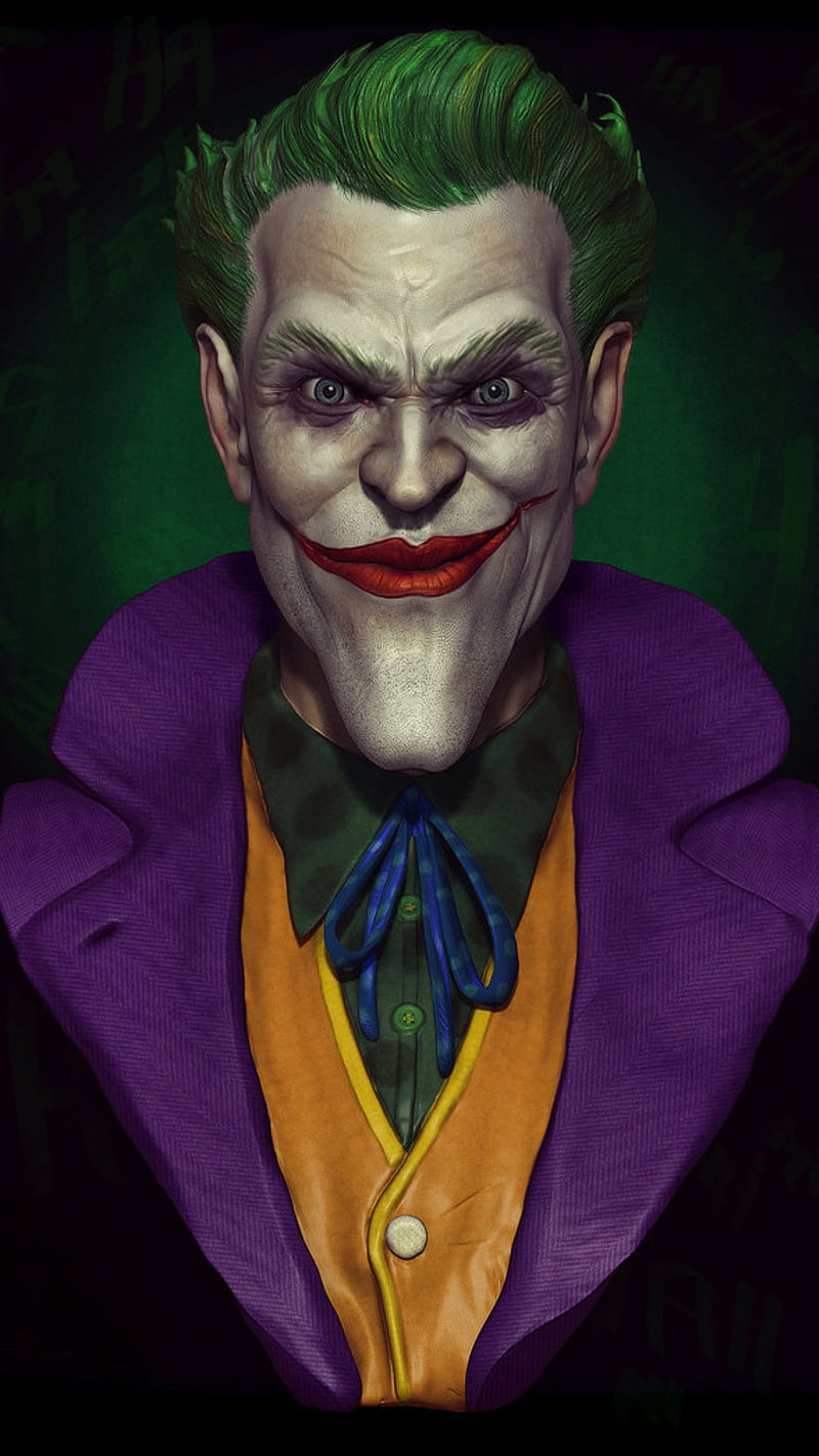 Handsom joker, bad, bat, character, drawings, man, movie, HD phone wallpaper